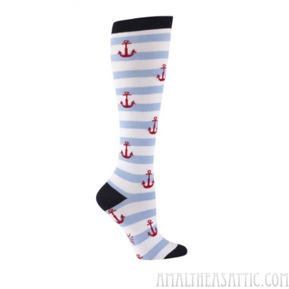 Anchors Away Knee Socks